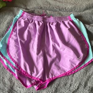 Nike Pink and Blue Athletic Shorts Lightweight Running